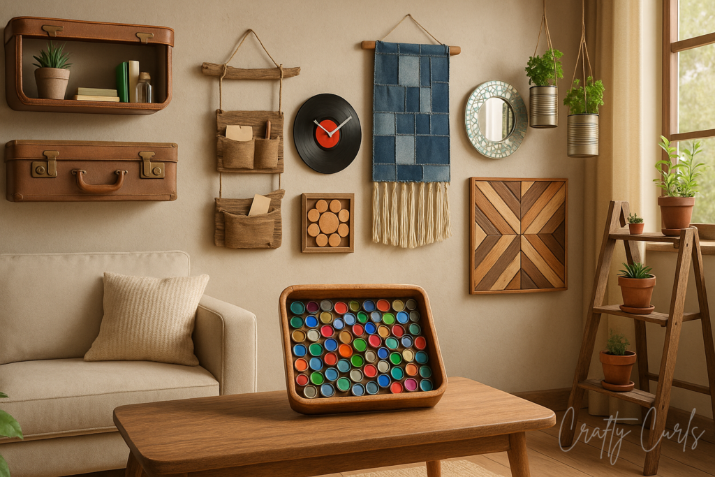 10 Eco Friendly DIY Home Decor Projects Using Repurposed Materials 1024x683